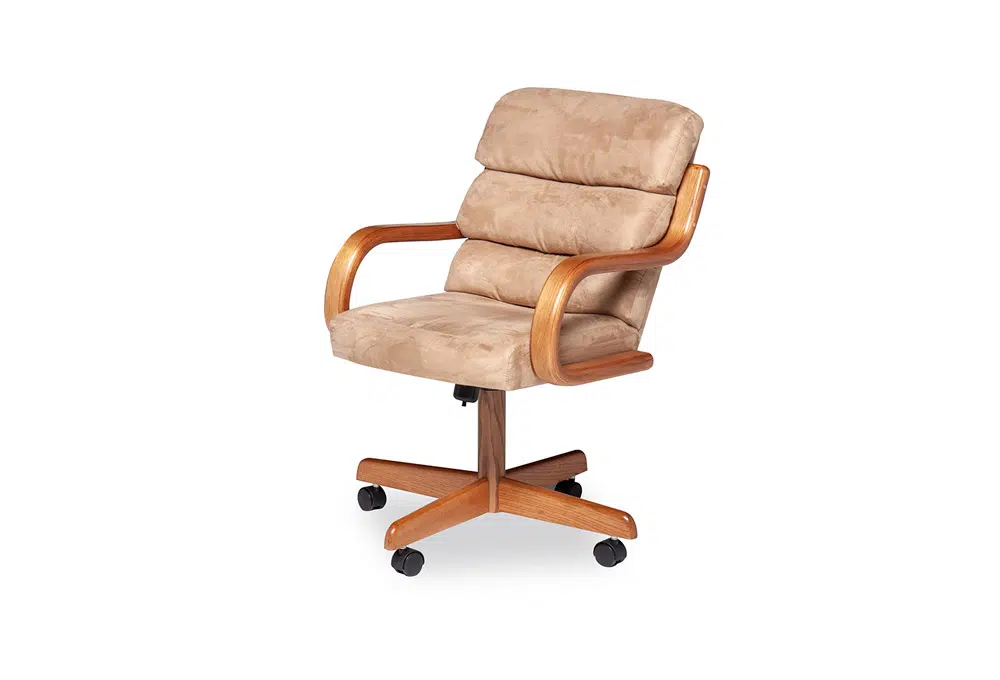Swivel Dining Chairs With Casters / June Swivel Tilt Caster Arm Chair