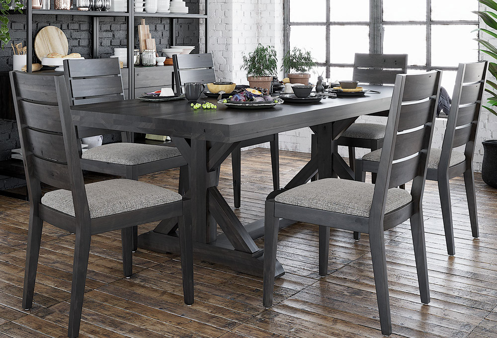 Finn Dining Table Set Casual, Dining Table Set With Matching Bar Stools