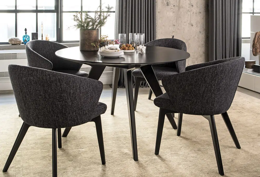 Modern round table set deals