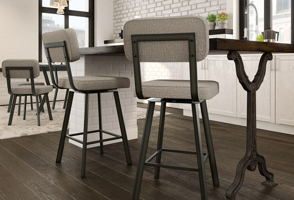 Casual Dining Bar Stools Custom, Counter Height Leather Stools