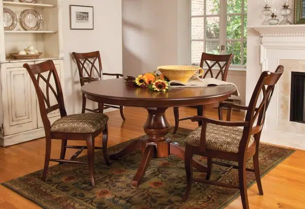 juliette round wood dining table