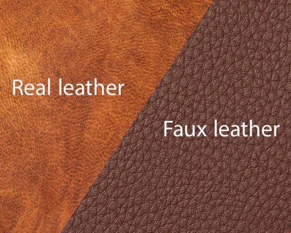 real leather vs faux leather