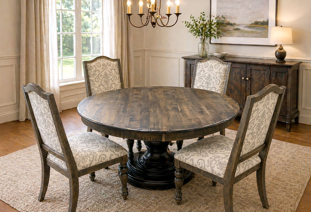 Conner Round Dining Table With Chairs - Casual Dining & Barstools